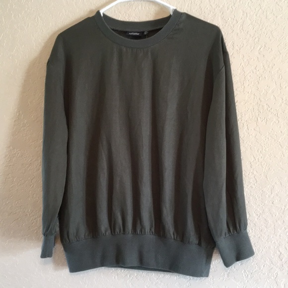 NWT Kate Spade Saturday • woven sweatshirt - Picture 4 of 5